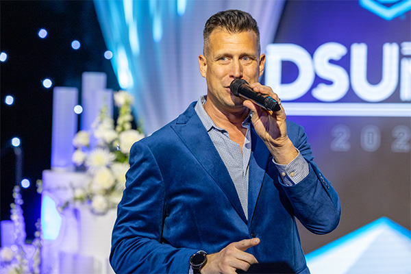 DSU alumnus and regional DJ Jeremy Brech served as emcee for the night. 